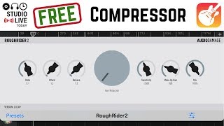 Video thumbnail for Free compressor plugin for iOS (iPhone/iPad) - Rough Rider 2 by Pete Johns - Studio Live Today