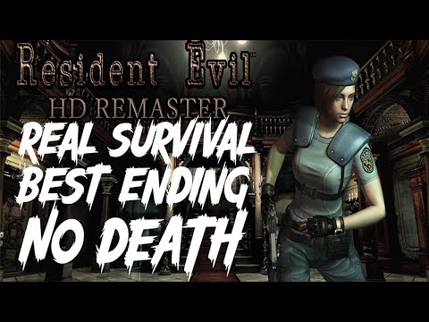 Resident Evil Remake - Jill, Real Survival Speedrun - Best Ending (Commentary)