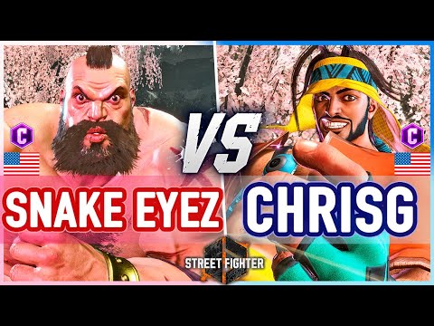 SF6 🔥 Snake Eyez (Zangief) vs ChrisG (Rashid) 🔥 Street Fighter 6