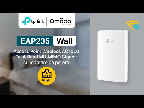 Maršrutizatorius TP-LINK | „Omada AC1200“ belaidis MU-MIMO gigabito sieninis prieigos taškas | EAP235-Wall | 802.11ac | 2.4 GHz/5 GHz | 867+300 Mbit/s | 10/100/1000 Mbit/s | Ethernet LAN (RJ-45) jungtys 4 | MU-MiMO Taip | PoE įvestis video