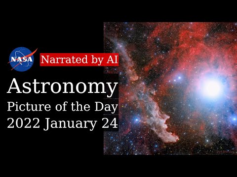 APOD: 2022-01-24 - Rigel and the Witch Head Nebula (Narrated by Emma)