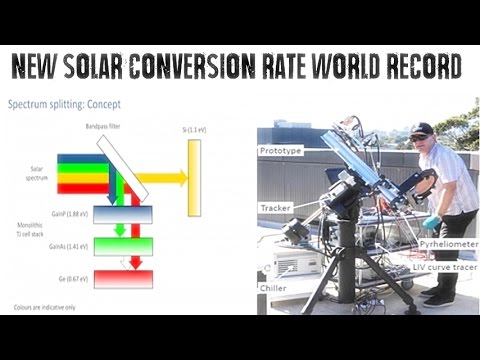 2015 Solar Conversion Rate World Record Set At 40 Plus | Kevin Woodbridge Email