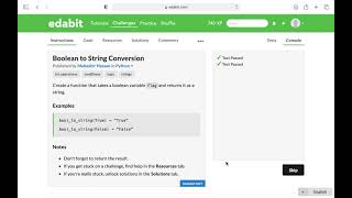 Python Function: Converting Boolean to String