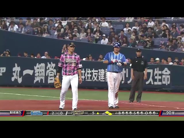 【5回表】バファローズ・ディクソン ベイスターズ・筒香にタイムリーを許す 2016/6/12 Bs-DB