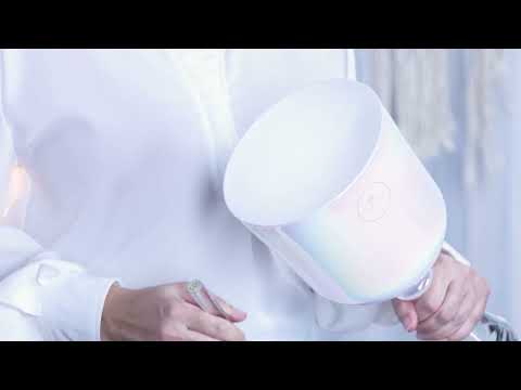 AB47741 - MEINL Sonic Energy Crystal Singing Chalice, 6.75"/17 cm, Note C4, Creamy, Root Chakra