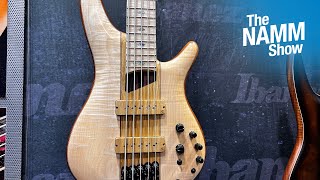 Video thumbnail for Ibanez SR5FMDX2 Bass in Flame Maple – NAMM 2023 by Sweetwater