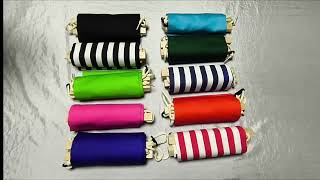 Houpací síť na nohy - pruhovaná modro bílá