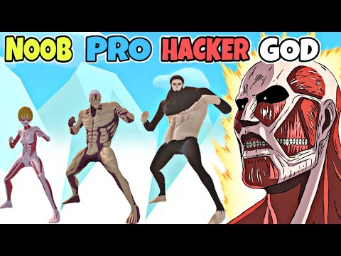 NOOB vs PRO vs HACKER vs GOD in Titan Rush