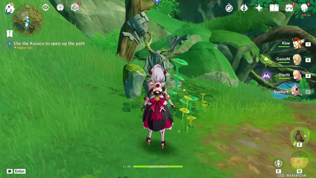 Genshin Impact Use the Kusava to open up the path Starry Night Chapter