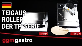 Façonneuse à pizza - pour Ø140–310mm - Épaisseur de pâte 1 à 4mm - 370W - Acier inoxydable