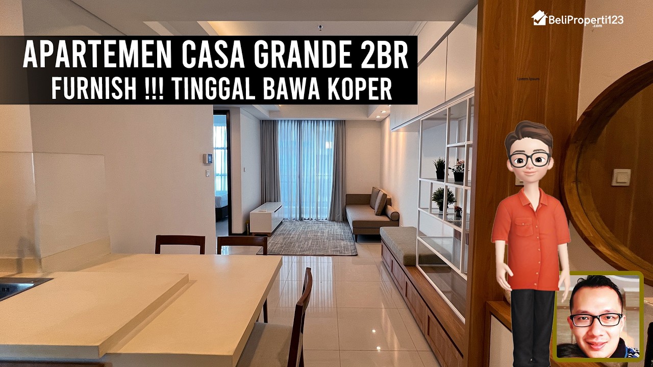 Quick Sale - Casa Grand 2 BR Modern Furnished Apartment at Mal Kota Kasablanka