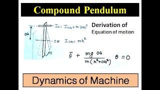 Concept of Compound Pendulum || Dynamics of Machine || Lecture 5