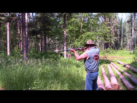 Recoil Demonstration: Ruger No. 1 .45-120 and .44 Mag Mares Leg