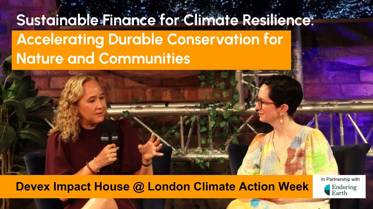 Accelerating Durable Conservation for Nature and Communities