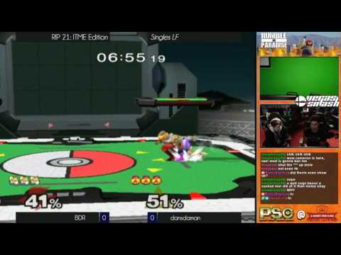 RIP 21 - Melee - Singles - LF - BDR (Fox) vs dansdaman (Sheik)