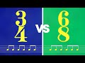 What S The Difference Between 3 4 And 6 8 Time