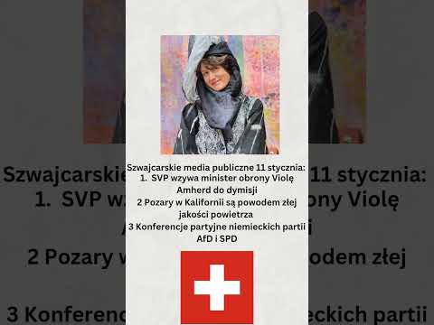 Szwajcarskie media publiczne 11 stycznia