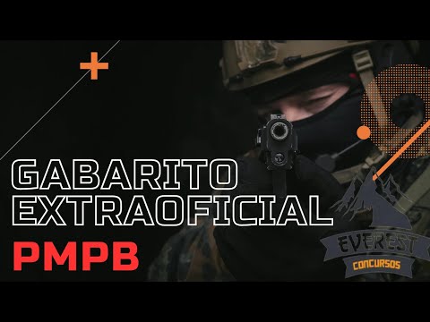 Gabarito Extraoficial - Concurso PMPB 2023-- AO VIVO - EVEREST