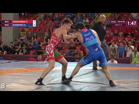 GOLD GR - 55 kg: H. MAKARANKA (BLR) v. A. KHOKONOV (RUS)