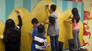 preview picture of video 'Brentwood Boys and Girls Club Mural, Raleigh NC'