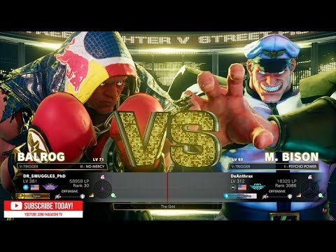 "Best Bout Replays"  SFV AE - DR_SMUGGLES_PhD vs DeAnthrax  (1080pHD 60fps)