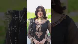 Black Readymade Pure Chiffon Suit - Video 2