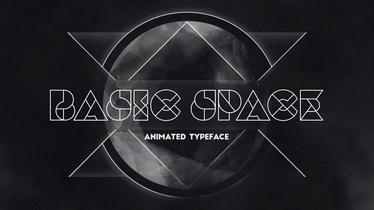 Basic Space - animated Typeface