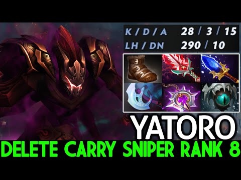 YATORO [Spectre] 15 Min Scepter Delete Carry Sniper Rank 8 Dota 2