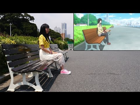 [Anime In Real Life] Flying Witch dans Yokohama, les vraies scènes de Yamashita park Video