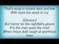 Amorphis - Nightfall Lyrics