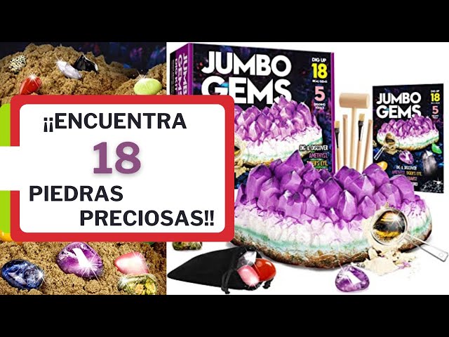 Vídeo relacionado con ITMNMNL Kit de Excavación de Piedras Preciosas, Minerales para Niños, 20 Piedras y Cristales Naturales, Sistema Solar, Planetas, Cavando la Luna, Juguetes Educativos de Ciencias para Niños 6-10Años