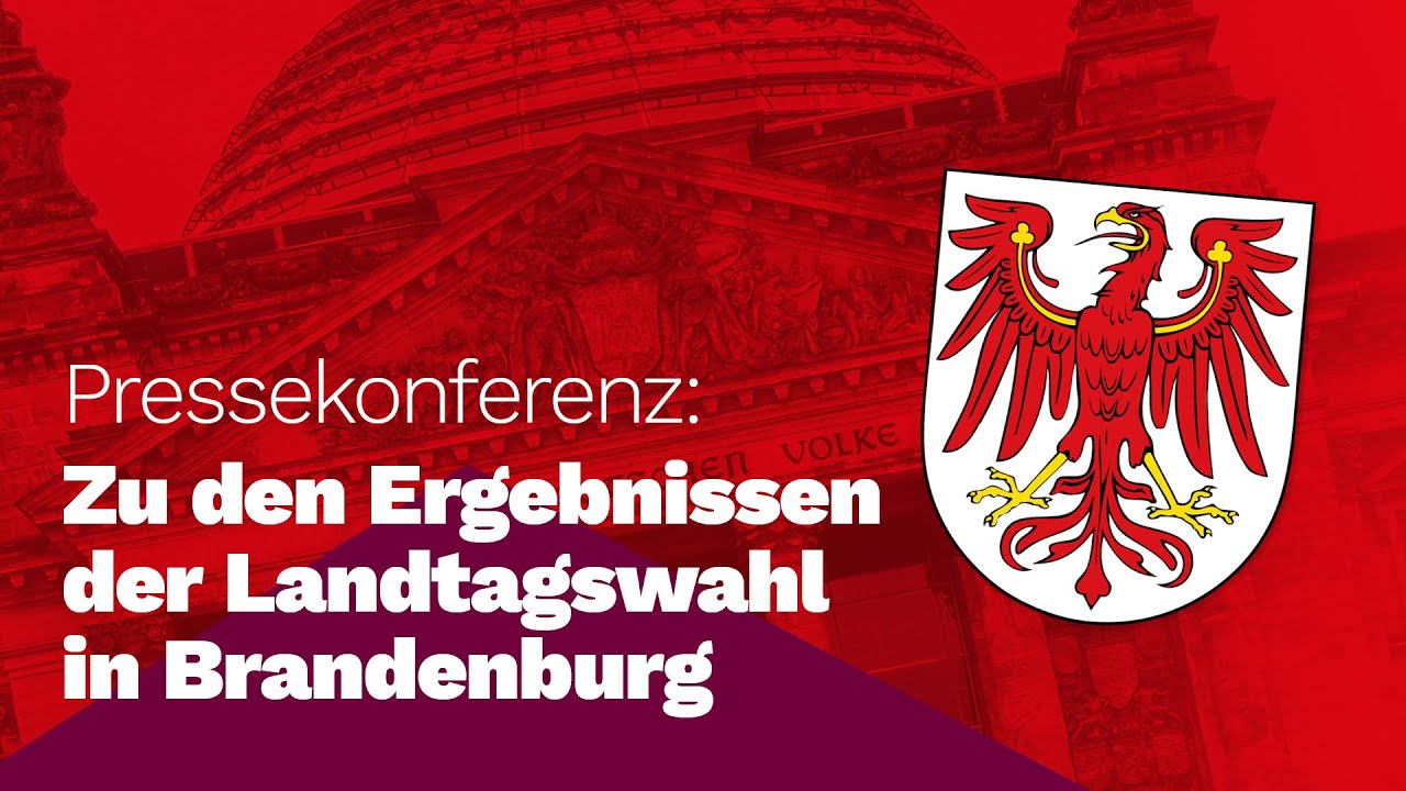 Pressekonferenz zu den Ergebnissen der Landtageswahl in Brandenburg