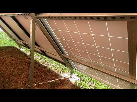 using unistrut for my ground Mount solar panels