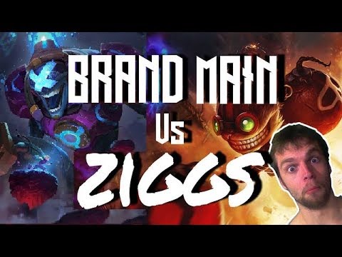 Battle Boss Brand Skin Diamond Brand main vs Ziggs -  commentary gameplay - my 1st game/skin review