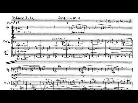 [Score] Richard Rodney Bennett - Symphony No. 3 (1987)