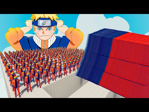100x NARUTO + 1x GIANT vs 3 EVERY GOD - Totally Accurate Battle Simulator TABS