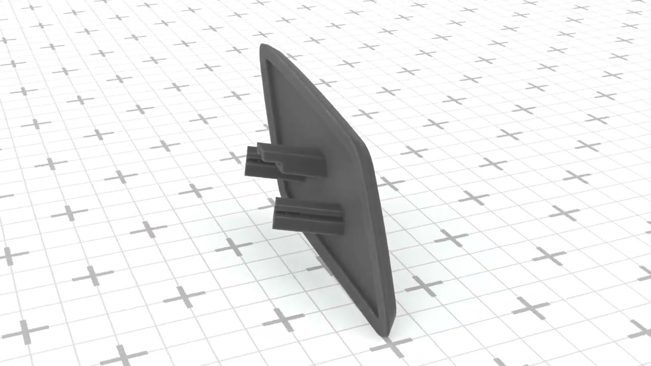 Skoda Octavia II 1Z Headlight Washer Cover Cap 1Z0955109L 3D Print Model