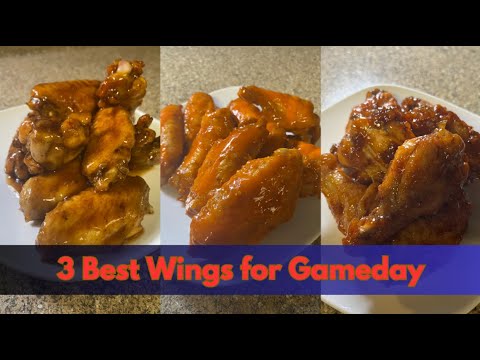 3 Game Day Wing Sauces — Teriyaki, BBQ Pineapple, and Buffalo from One Crispy Oven Base