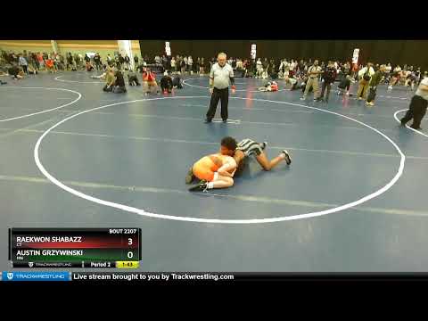 106 Lbs Quarterfinal - Raekwon Shabazz, CT Vs Austin Grzywinski, MN 6336