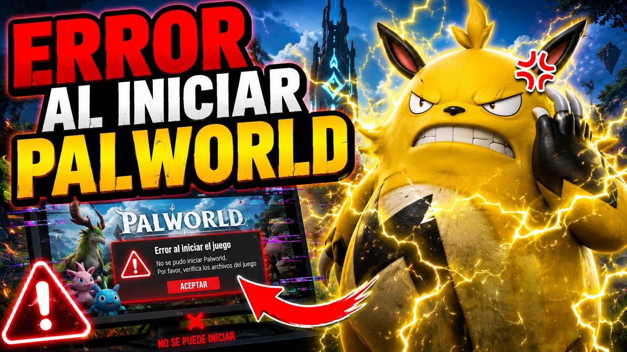 Palworld 1.0 Error al Iniciar, Pantalla Negra, Se Cierra Steam PC SOLUCIÓN
