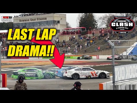 Clash at Bowman Gray Stadium Last Chance Qualifier Final Corner Contact!