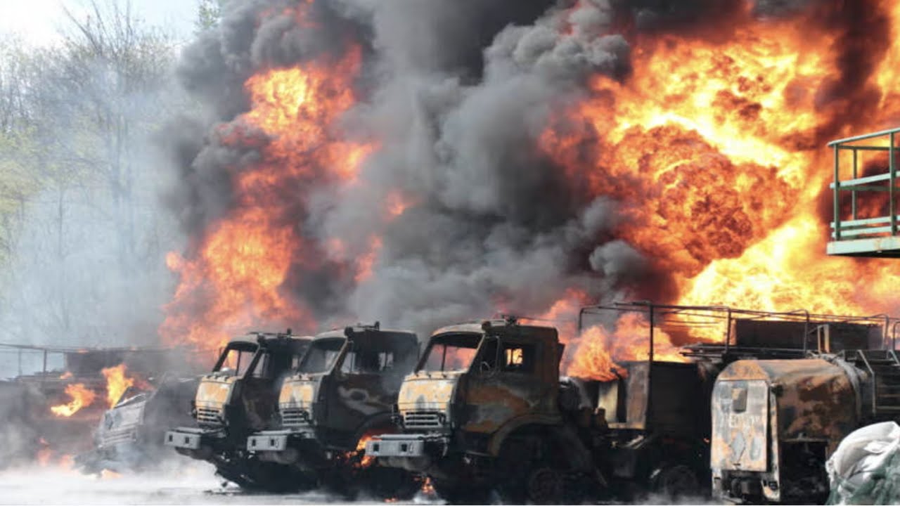WAR IS BACK IN BELGOROD: FREEDOM OF RUSSIA RESISTANCE BURNED 15 RUSSIAN TRUCKS IN THE REGION || 2026