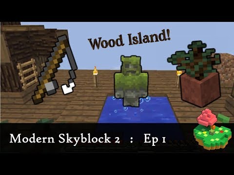 Fishing on a Wood Island | Episode 1 | Flexo Plays Modern Skyblock 2