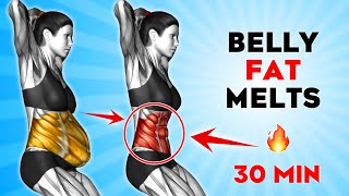 Hanging Belly Fat Workout to Burn Fat Fast | Weight Loss for Women to Melt Lower Belly in 30 Minutes