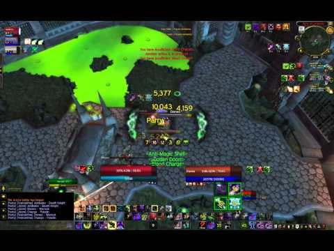 Unholy DK/Aff Warlock/Disc Priest vs. Unholy DK/Aff Lock/Holy Paladin pvp 3v3 arena 5.2 Win