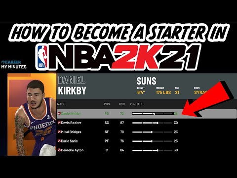 HOW TO BECOME A STARTER IN NBA 2K21 MYCAREER - EASIEST WAY TO MAKE THE STARTING LINEUP IN NBA 2K21