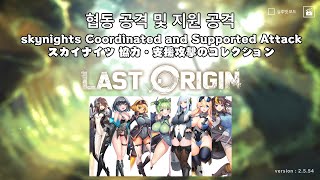 [라스트오리진][lastorigin][ラスオリ] 스카이나이츠 협동 및 지원 공격 모음