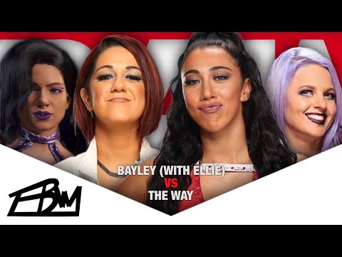 (WWE 2K22 Universe Mode) Bayley (with Ellie) VS Indi Hartwell (with Candice LeRae), 10/24/22 RAW