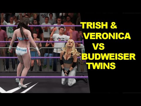 WWE 2K18 Trish & Veronica Lodge vs The Budweiser Twins - Elimination Tag Team