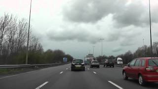 preview picture of video 'Driving On The M6 Motorway From J11 Cannock To J12 Telford, Staffordshire, England'